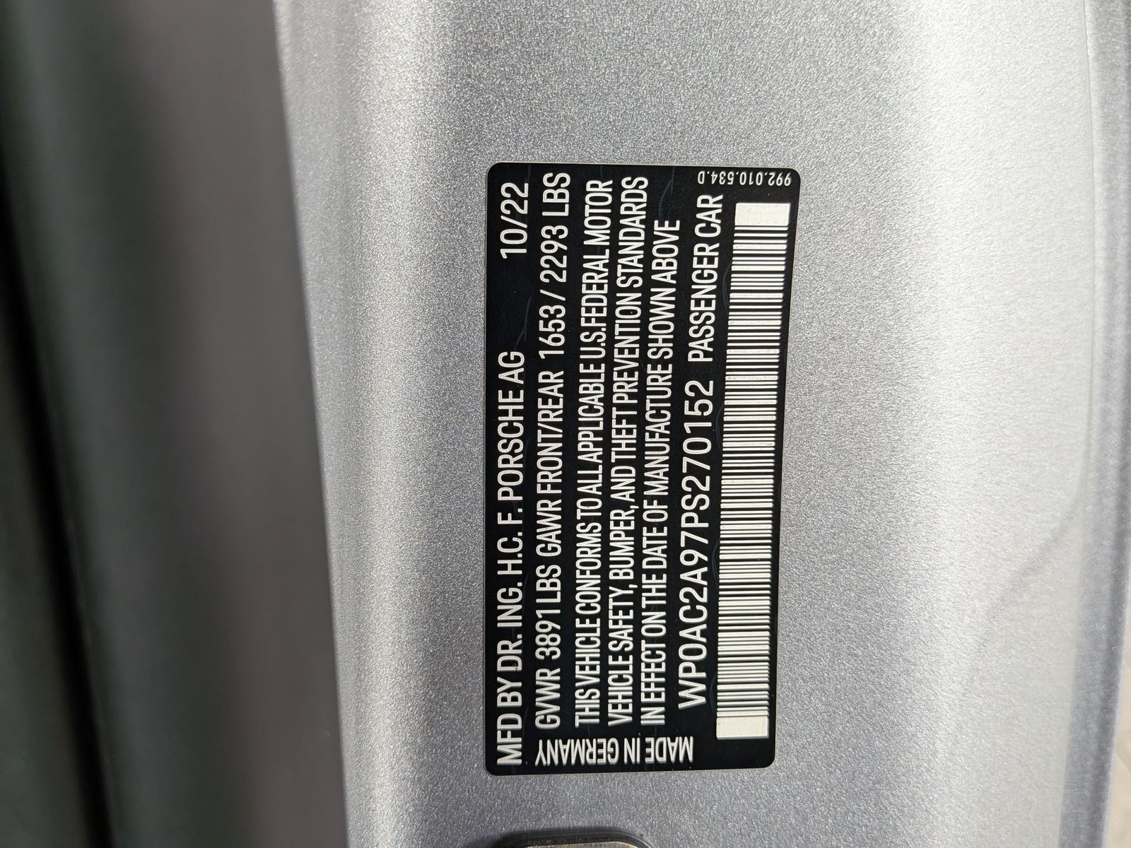 Certified 2023 Porsche 911 GT3 RWD image 22