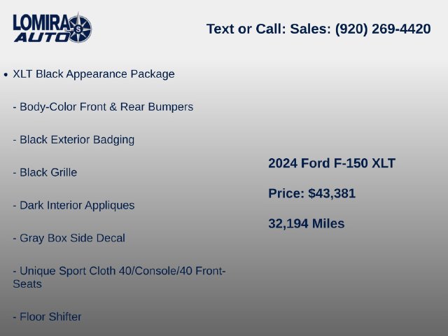 Used 2024 Ford F150 XLT w/ Equipment Group 302A MID AWD/4WD image 6