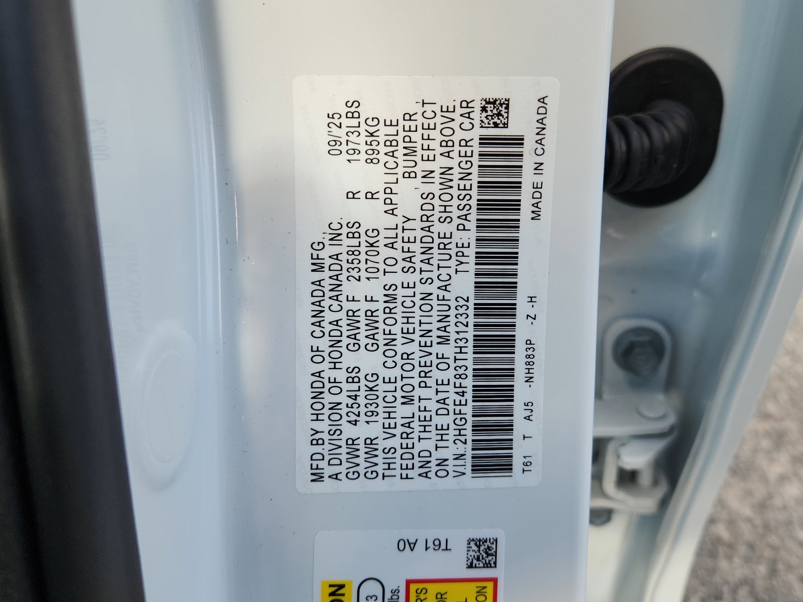 New 2026 Honda Civic Sport Touring image 15