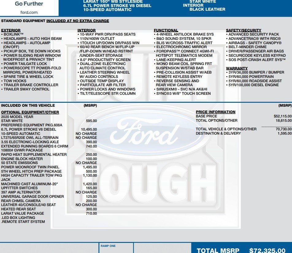 Used 2020 Ford F250 Lariat image 2