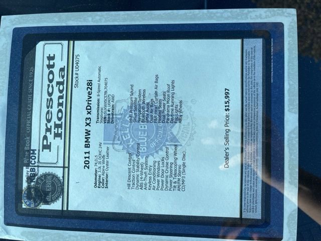 Used 2011 BMW X3 xDrive28i image 26