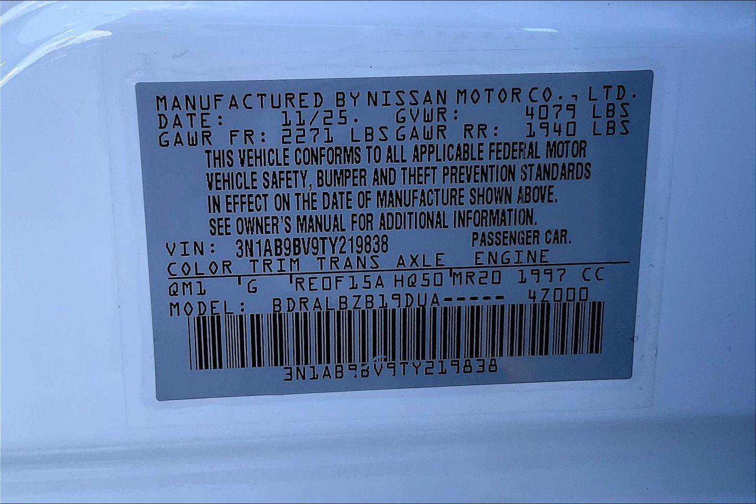 New 2026 Nissan Sentra S w/ Floor Mat Package FWD image 14