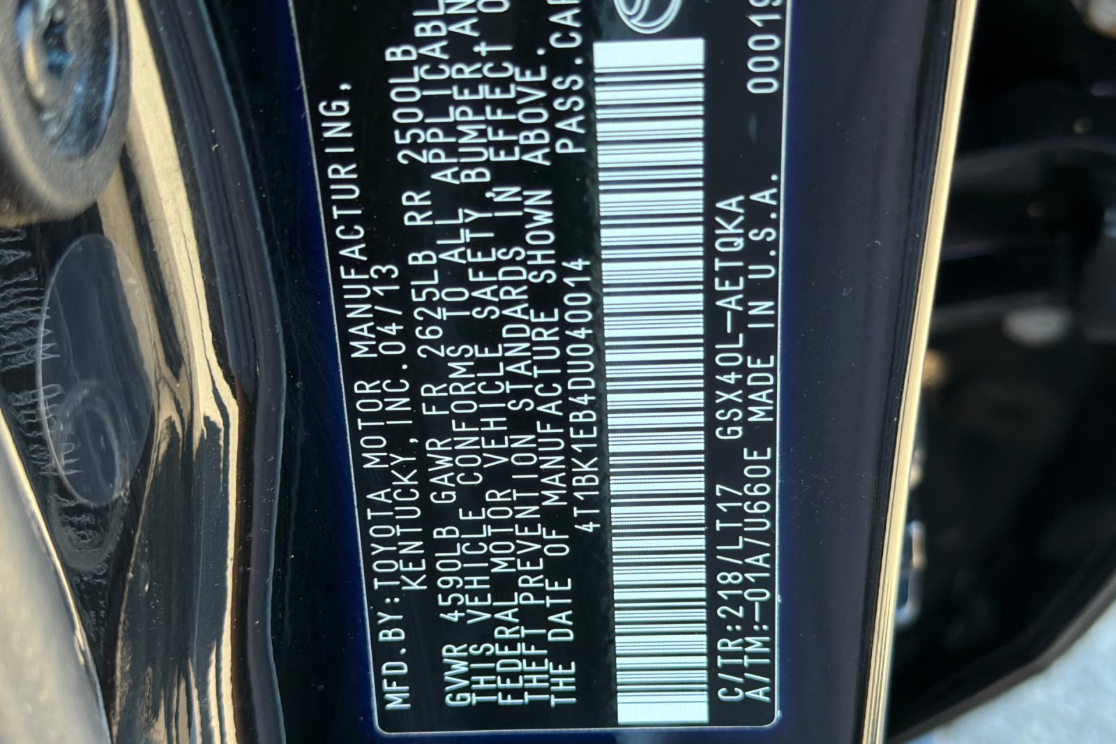 Used 2013 Toyota Avalon XLE Touring FWD image 24