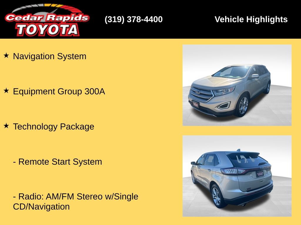 Used 2017 Ford Edge Titanium w/ Technology Package FWD image 22