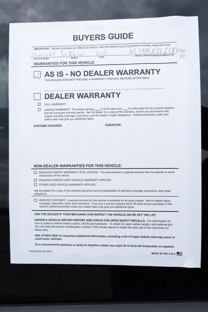 Used 2025 Chevrolet TrailBlazer LT AWD/4WD image 29