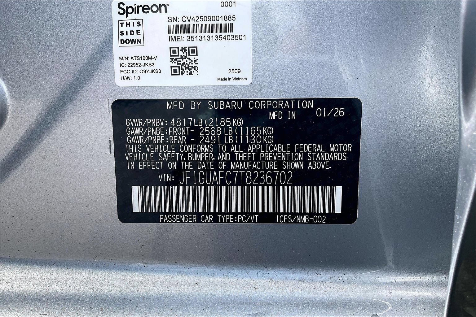 New 2026 Subaru Impreza 2.0i Sport AWD/4WD image 12