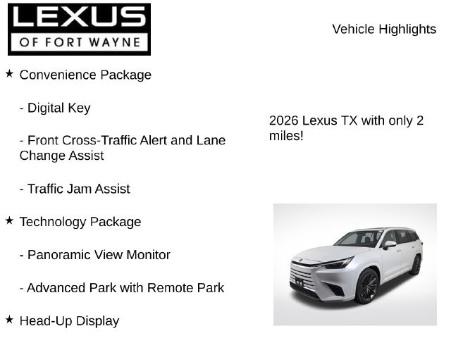 New 2026 Lexus TX 350 AWD w/ Technology Package image 8