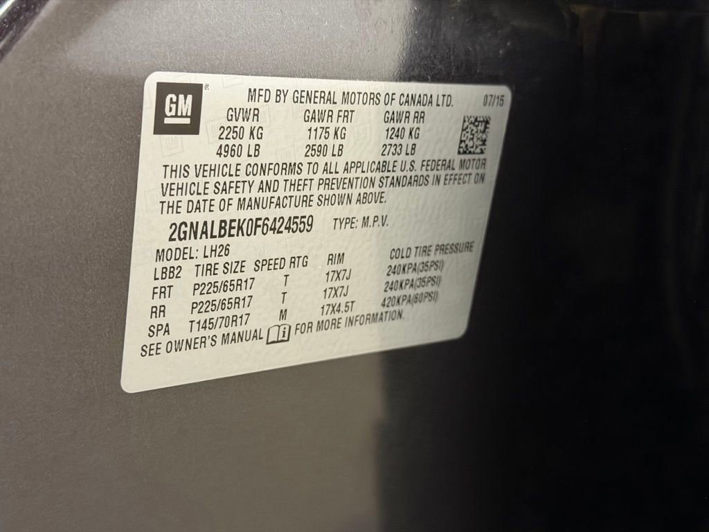 Used 2015 Chevrolet Equinox LT w/ Driver Convenience Package image 24