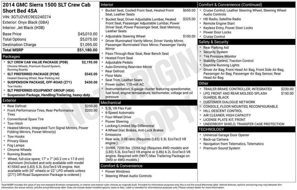 Used 2014 GMC Sierra 1500 SLT w/ SLT Crew Cab Value Package image 5