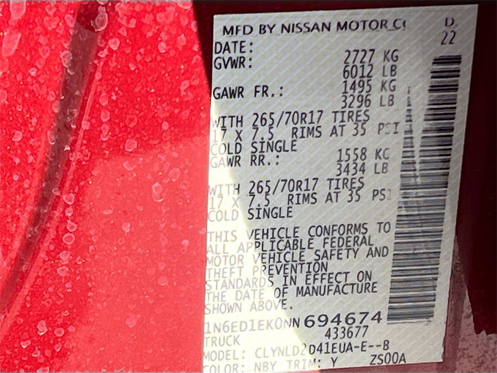 Used 2022 Nissan Frontier PRO-4X w/ Pro-4X Premium Package image 33