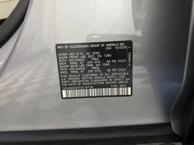 New 2026 Volkswagen Atlas SE image 45
