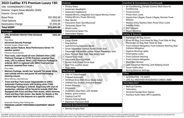 Certified 2023 Cadillac XT5 Premium Luxury image 17