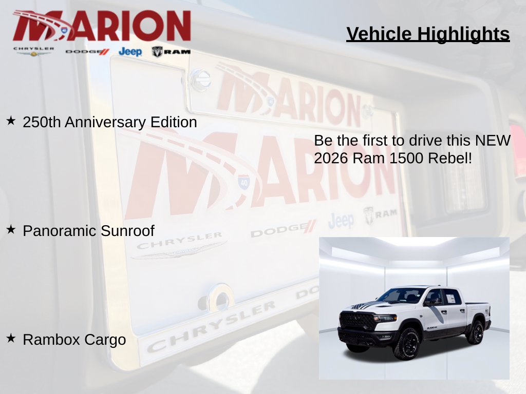 New 2026 RAM 1500 Rebel w/ Rebel Level 2 Equipment Group AWD/4WD image 5