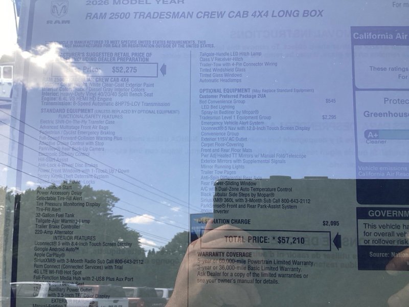 New 2026 RAM 2500 Tradesman image 13