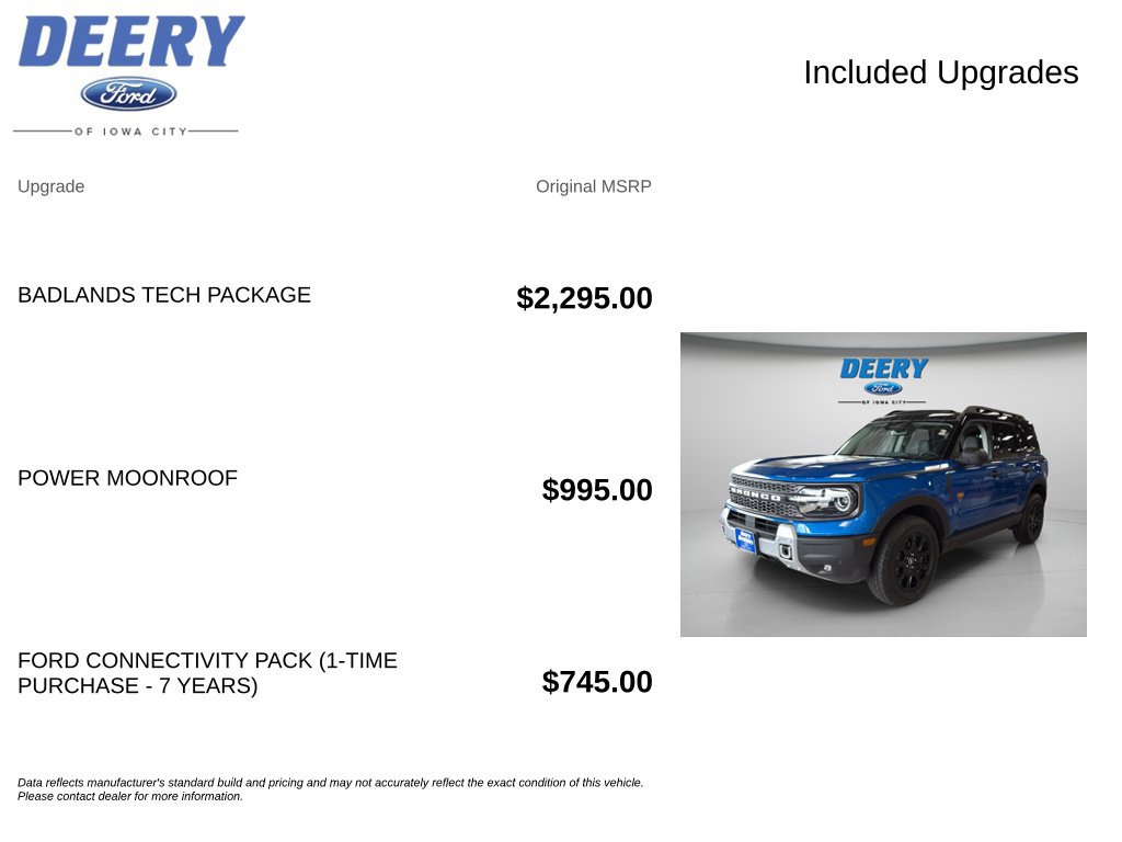 New 2026 Ford Bronco Sport Badlands w/ Badlands Tech Package AWD/4WD image 15