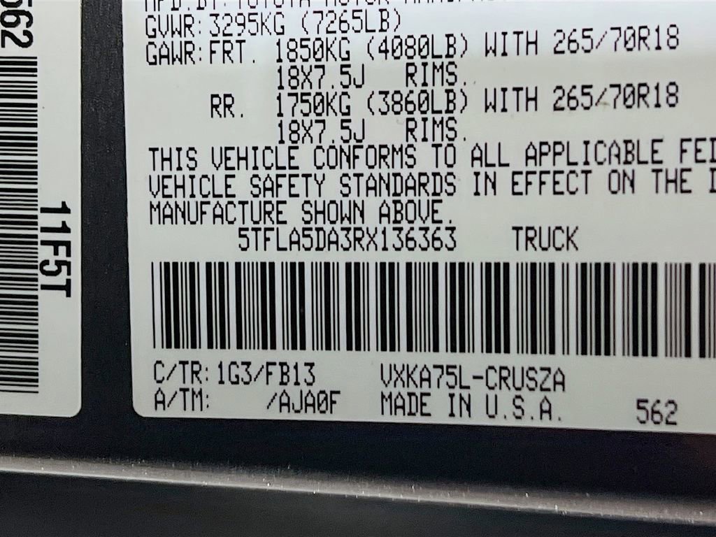 Used 2024 Toyota Tundra SR5 w/ TRD Off-Road Package AWD/4WD image 29