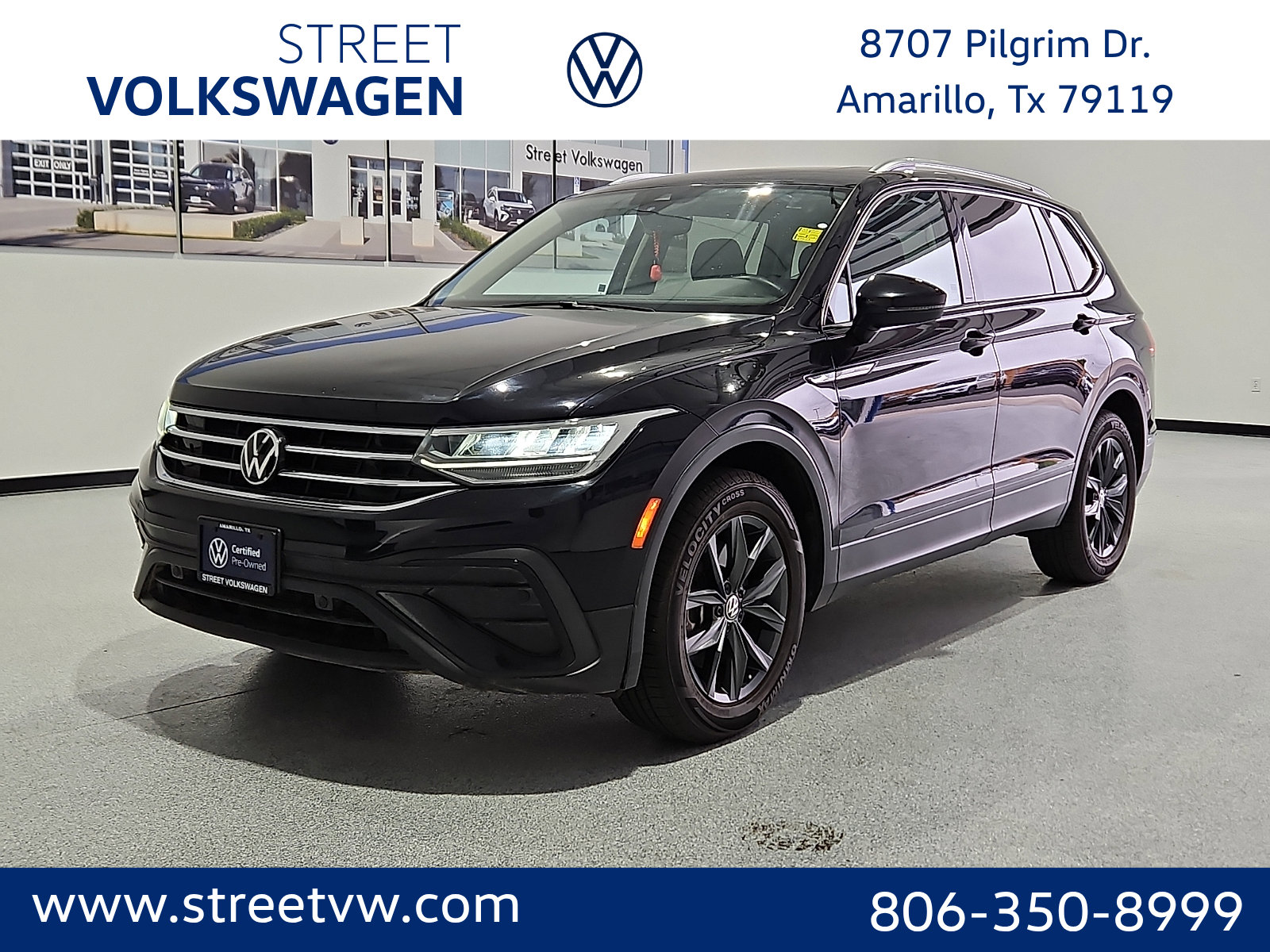Certified 2023 Volkswagen Tiguan SE w/ Panoramic Sunroof Package FWD image 1