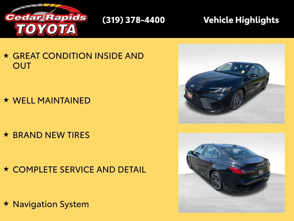 Certified 2025 Toyota Camry XLE FWD image 9