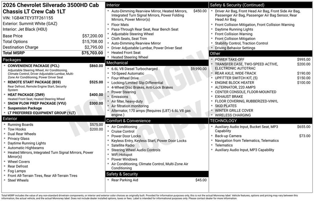 Used 2026 Chevrolet Silverado 3500 LT w/ Convenience Package AWD/4WD image 26