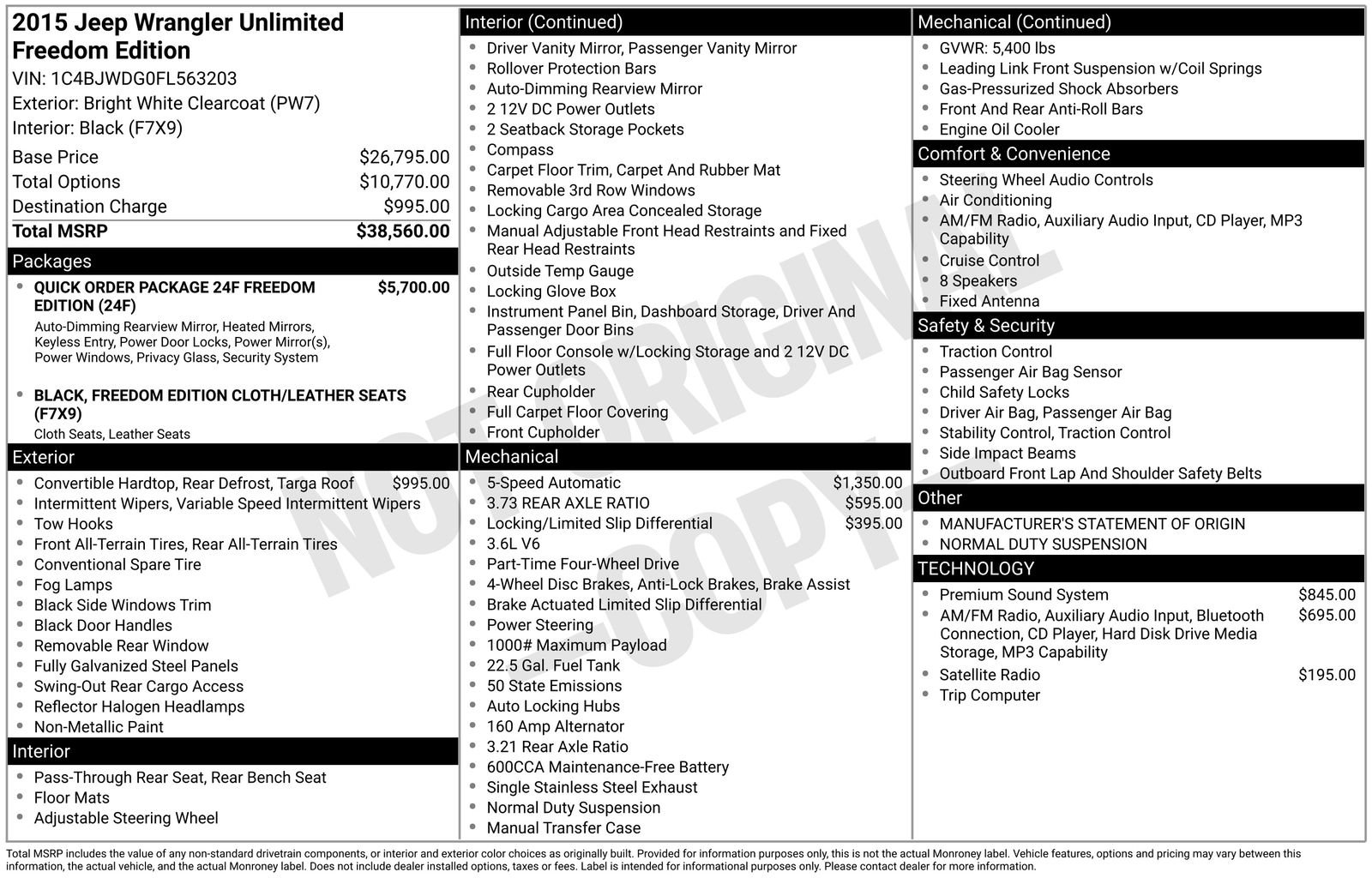 Used 2015 Jeep Wrangler Unlimited Sport image 13