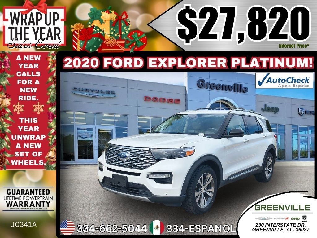 Used 2020 Ford Explorer Platinum w/ Premium Technology Package image 1