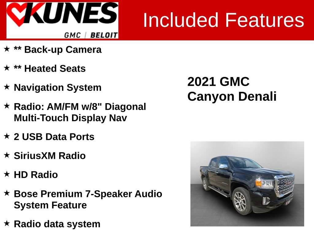Used 2021 GMC Canyon Denali AWD/4WD image 2