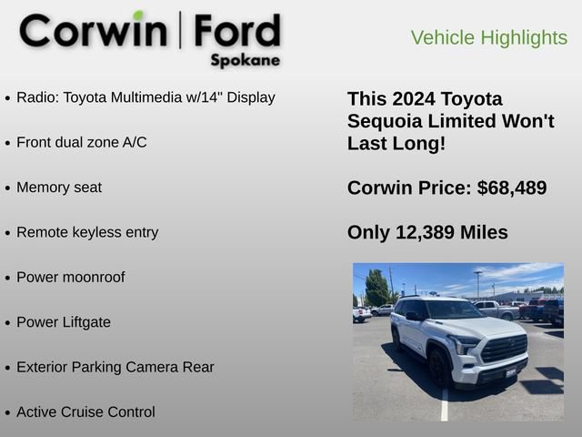 Used 2024 Toyota Sequoia Limited w/ TRD Off-Road Package AWD/4WD image 6