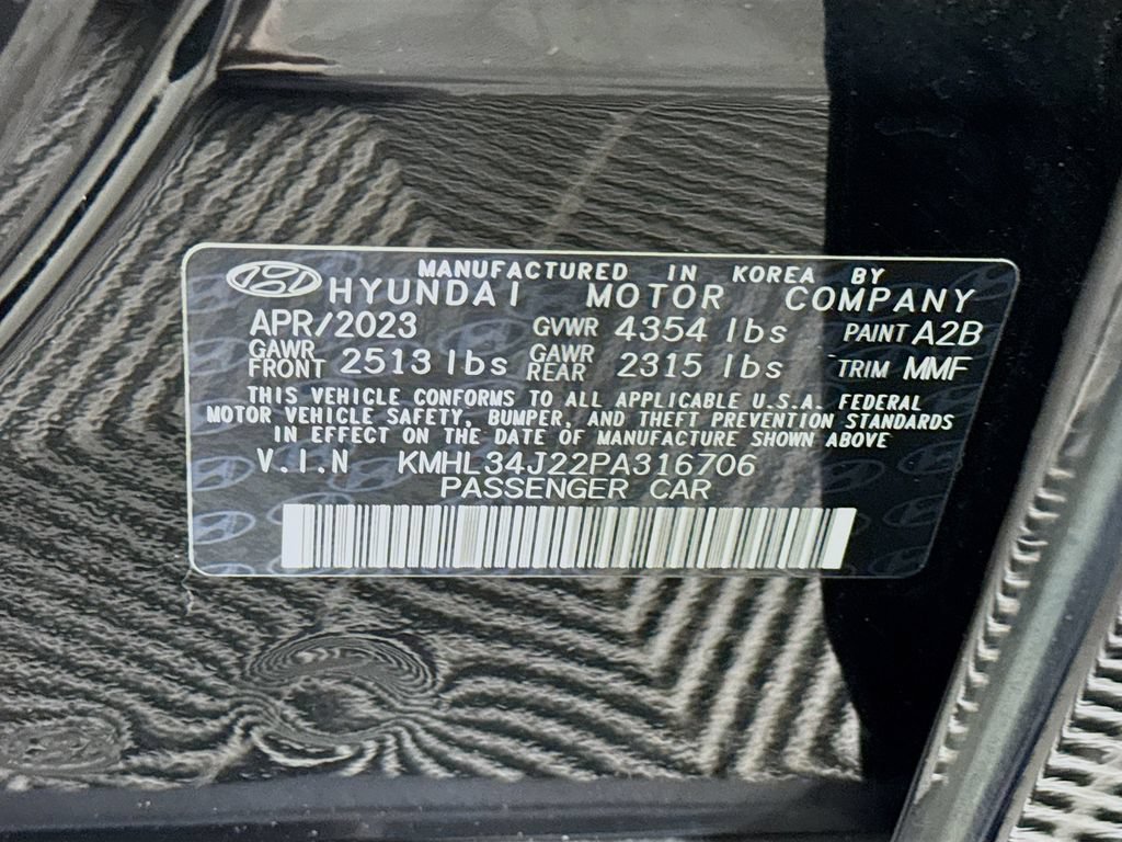 Certified 2023 Hyundai Sonata Limited FWD image 38