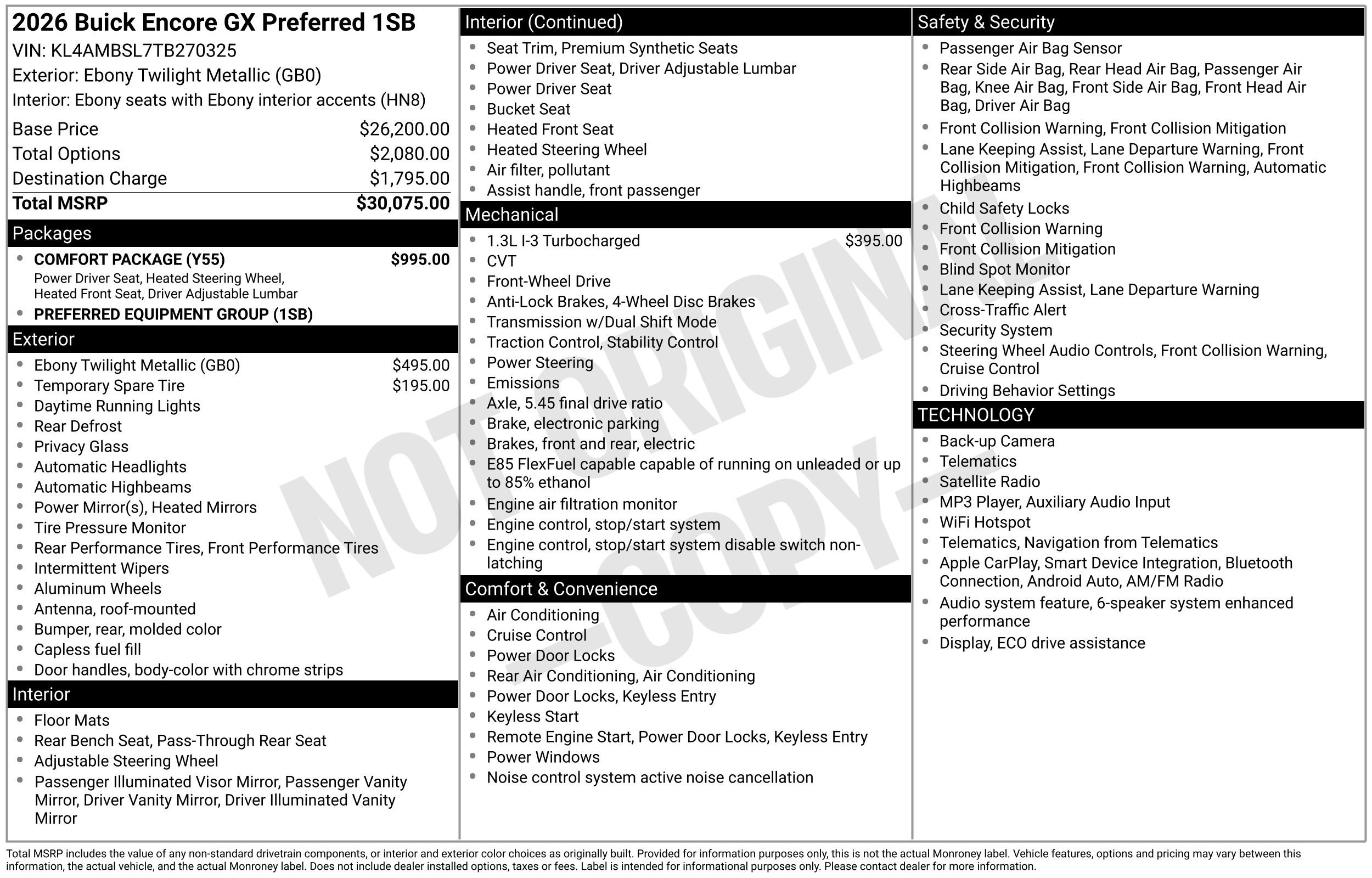 New 2026 Buick Encore GX Preferred w/ Comfort Package FWD video 3