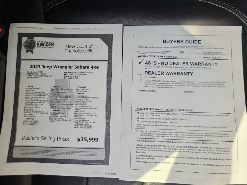 Used 2023 Jeep Wrangler Sahara w/ Cold Weather Group image 37