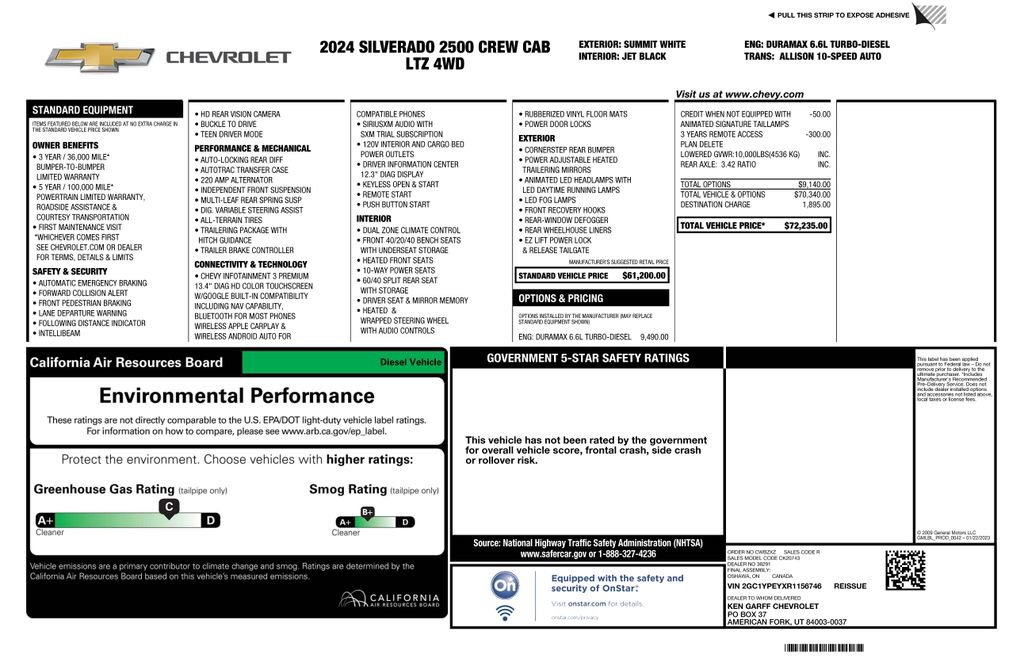 Used 2024 Chevrolet Silverado 2500 LTZ AWD/4WD image 4