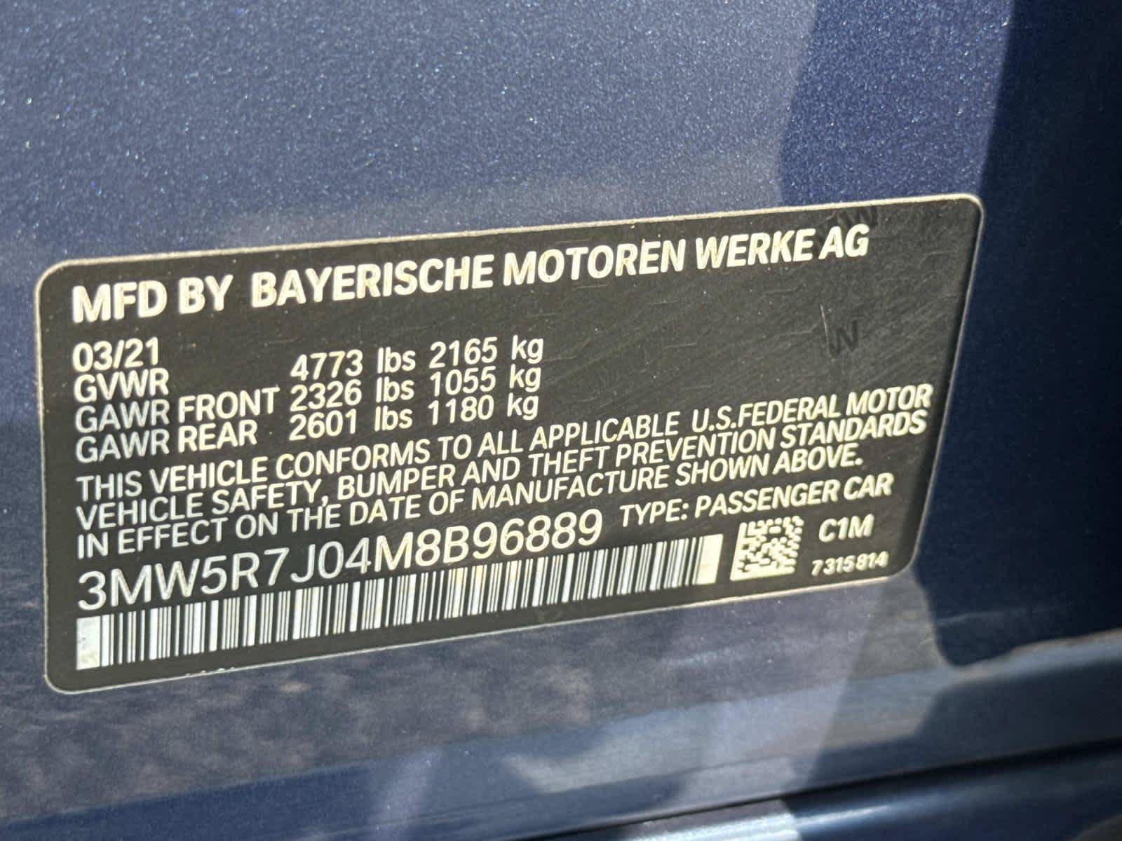 Used 2021 BMW 330i xDrive Sedan w/ Convenience Package AWD/4WD image 30