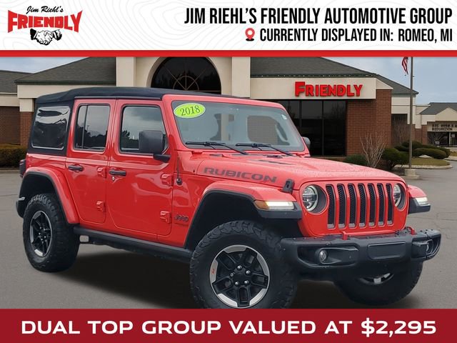 Used 2018 Jeep Wrangler Unlimited Rubicon w/ Dual Top Group image 1