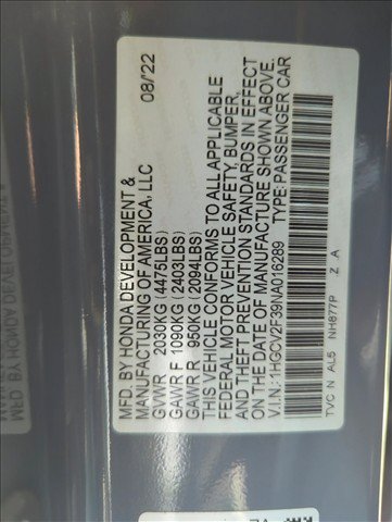 Certified 2022 Honda Accord Sport image 25