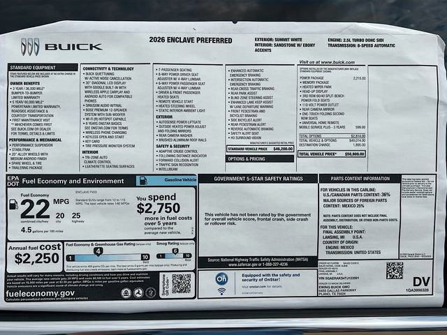 New 2026 Buick Enclave Preferred w/ Power Package image 21