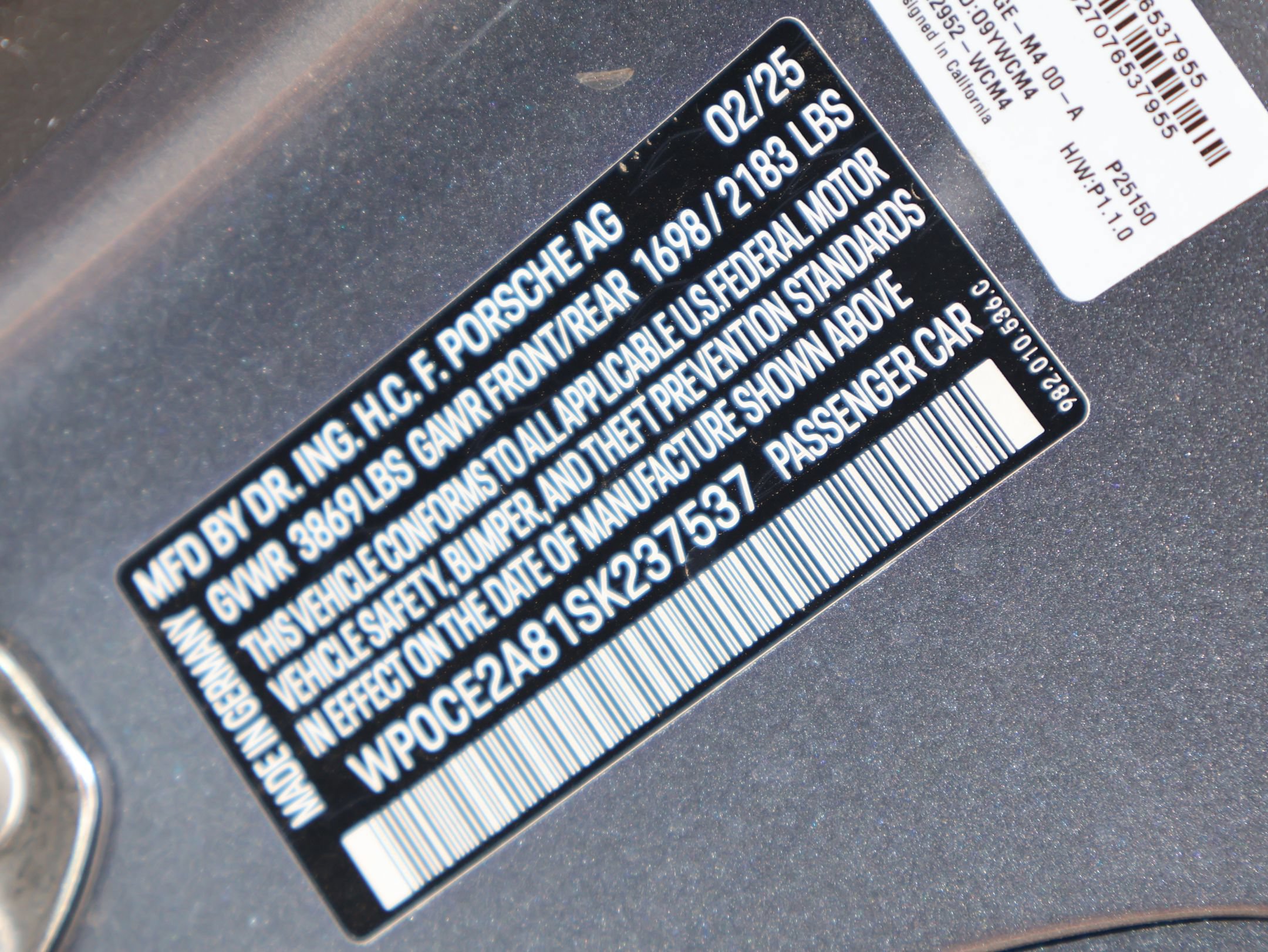 Used 2025 Porsche 718 Boxster Spyder RS w/ Accent Package Logos RWD image 26