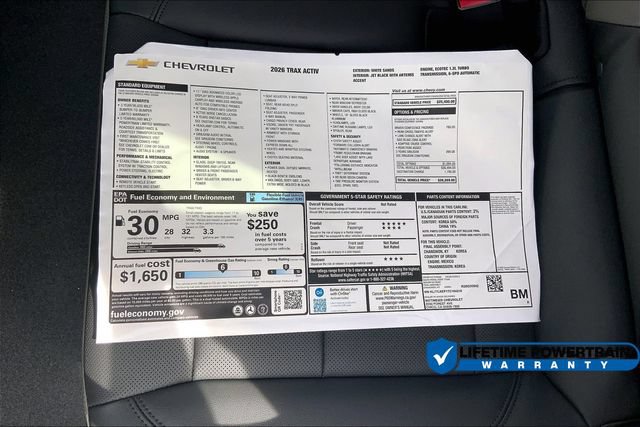 New 2026 Chevrolet Trax ACTIV w/ Driver Confidence Package FWD image 15