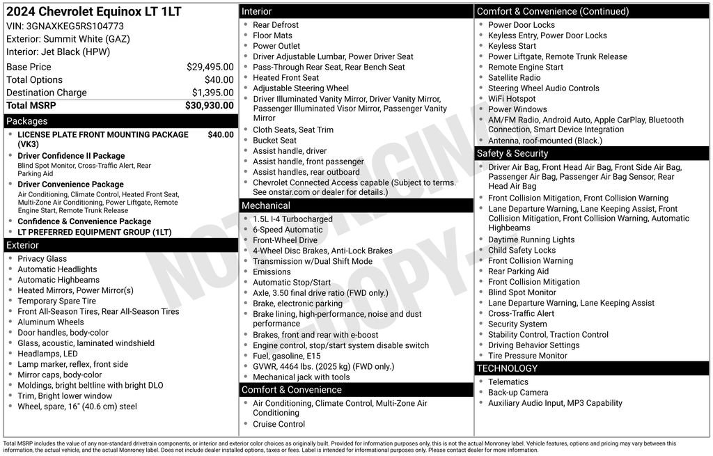 Used 2024 Chevrolet Equinox LT FWD image 2