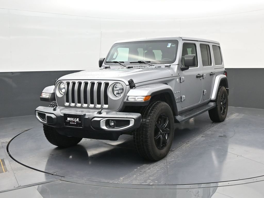Used 2021 Jeep Wrangler Unlimited Sahara w/ Uconnect 4C Nav & Sound Group AWD/4WD image 3