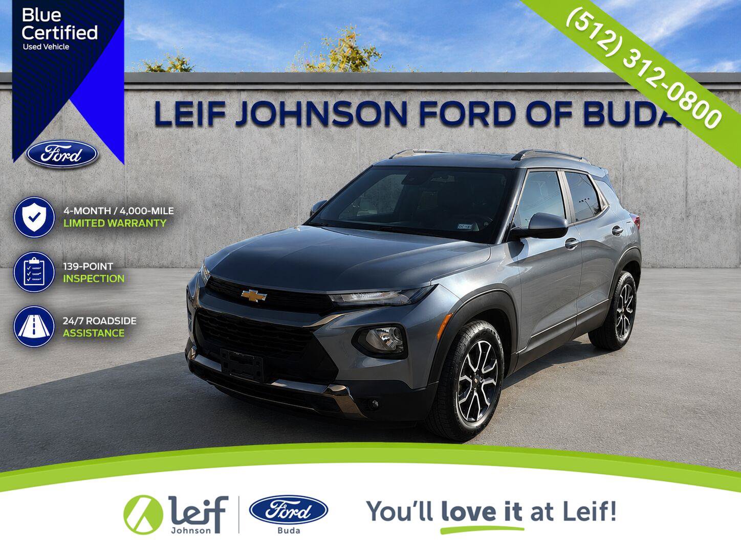 Used 2021 Chevrolet TrailBlazer ACTIV w/ Sun and Liftgate Package