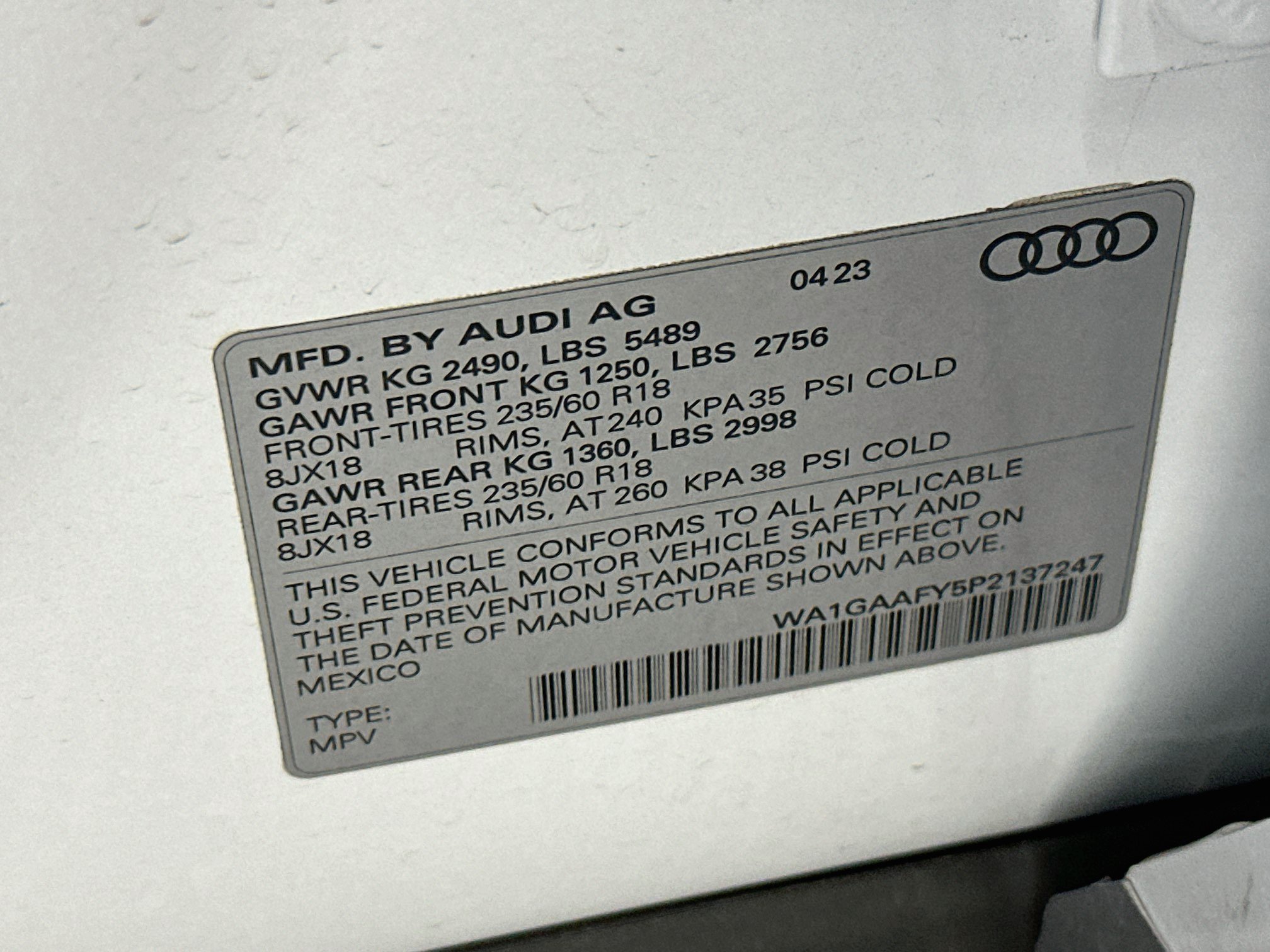Used 2023 Audi Q5 2.0T Premium w/ Convenience Package AWD/4WD image 12