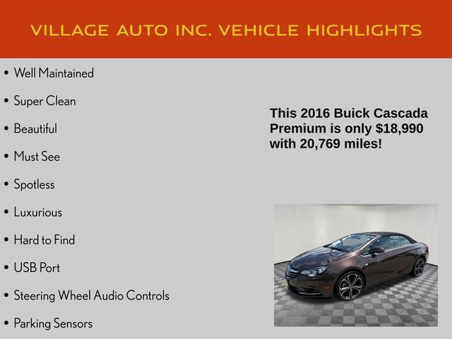 Used 2016 Buick Cascada Premium FWD image 7