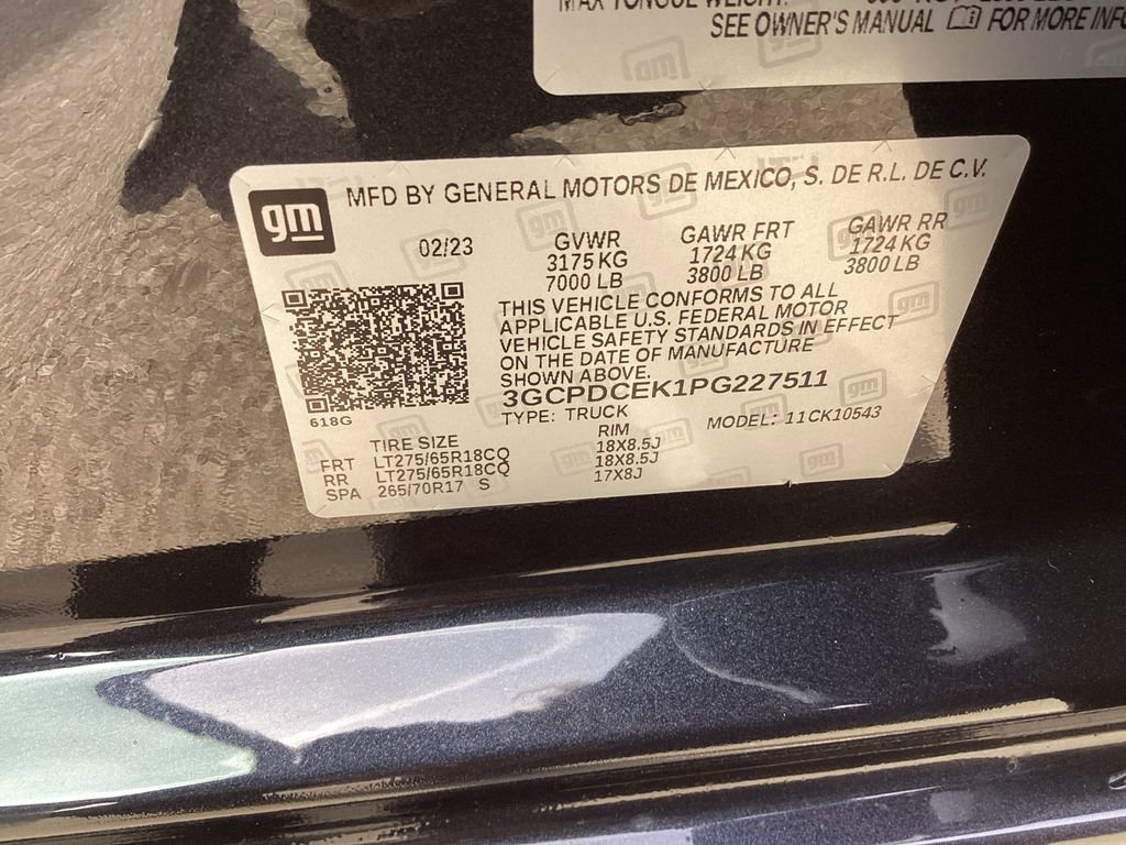 Used 2023 Chevrolet Silverado 1500 Custom Trail Boss w/ LPO, Dark Essentials Package image 17