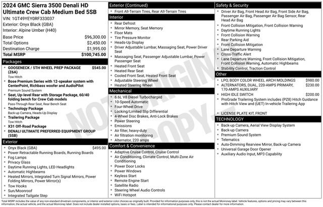Certified 2024 GMC Sierra 3500 Denali Ultimate AWD/4WD image 6