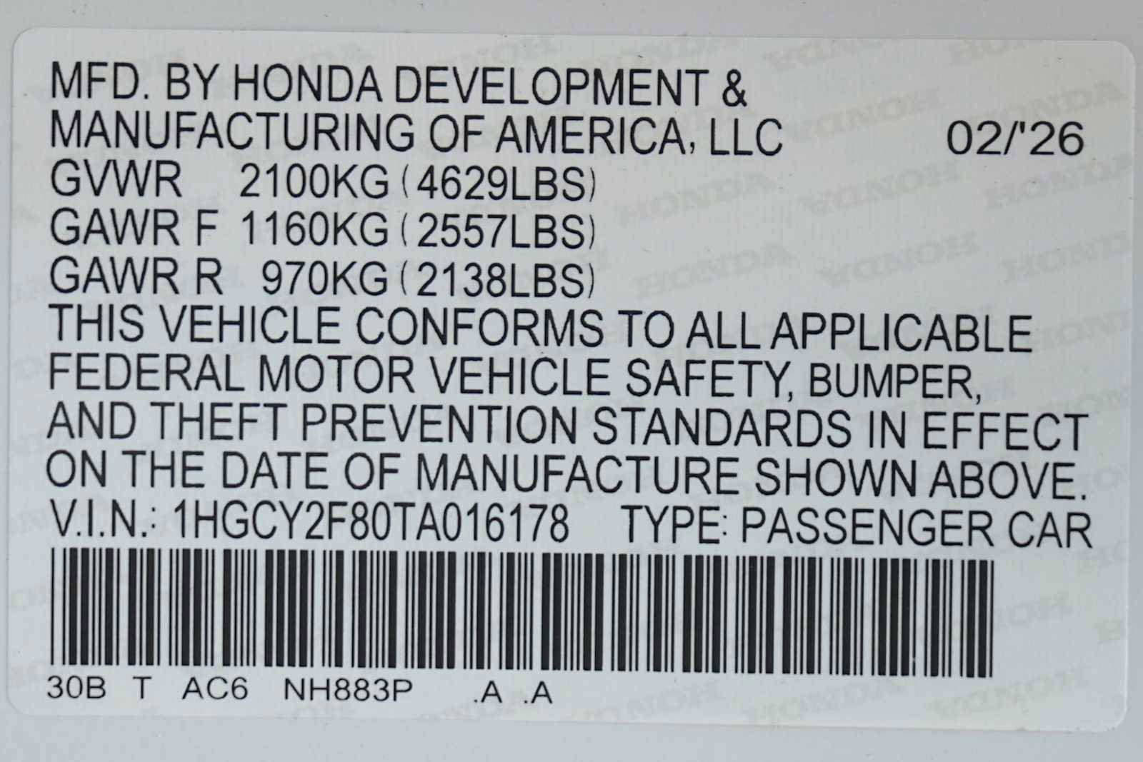 New 2026 Honda Accord Touring image 21