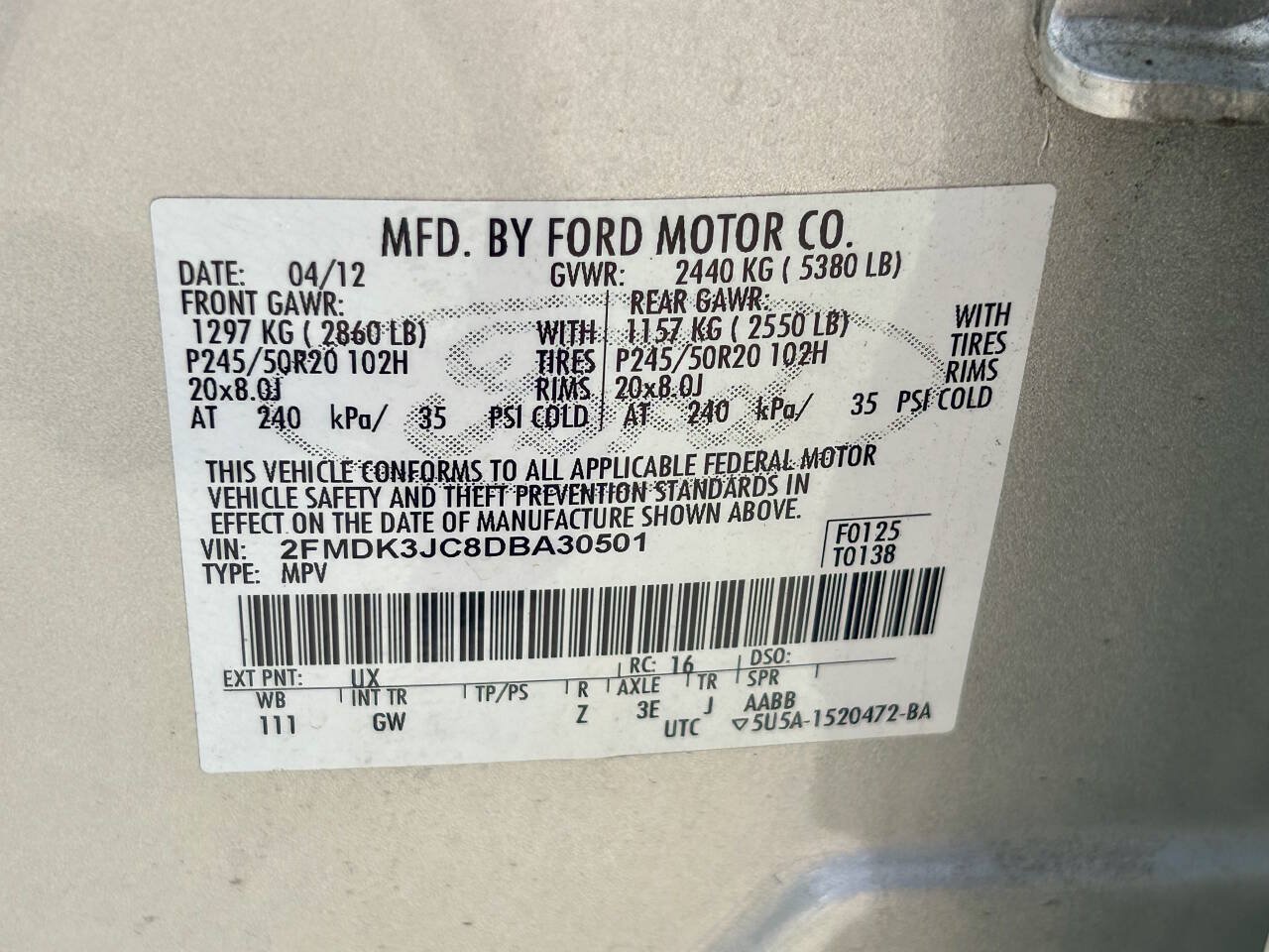 Used 2013 Ford Edge SEL FWD image 28