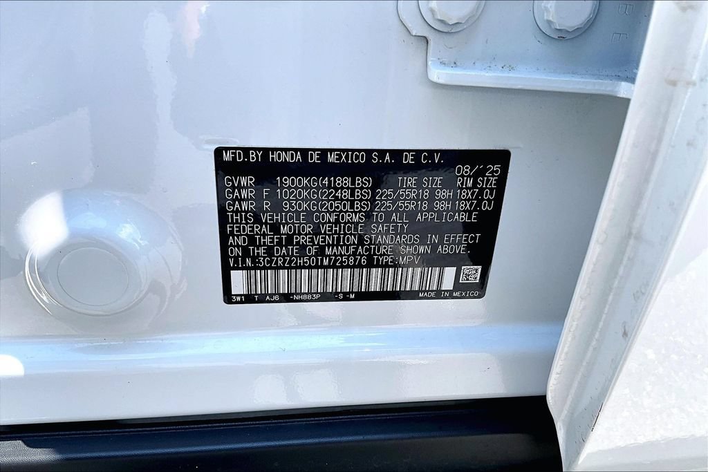 Certified 2026 Honda HR-V Sport image 14
