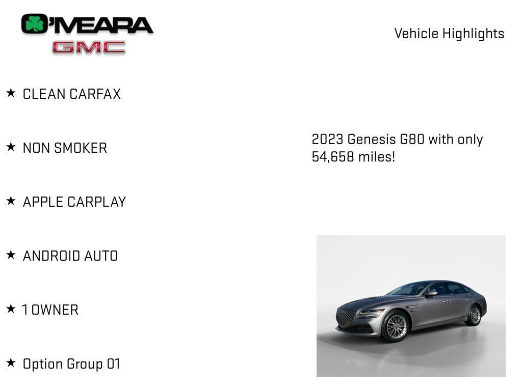 Used 2023 Genesis G80 2.5T image 7