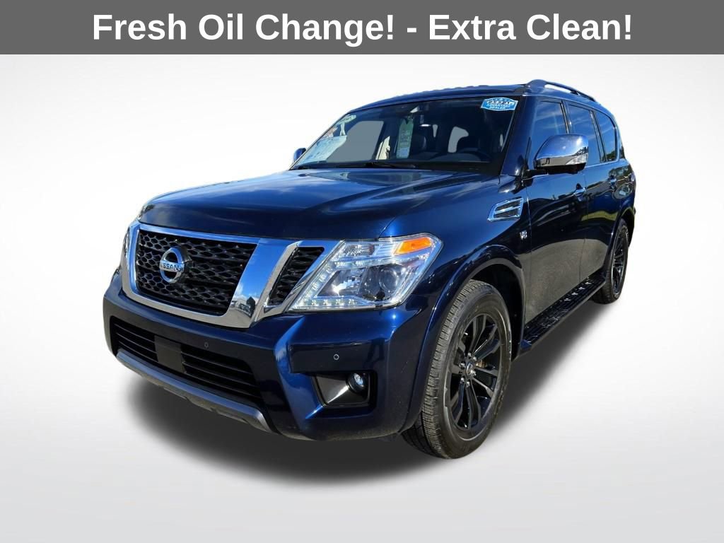 Used 2019 Nissan Armada Platinum w/ Captain's Chairs Package video 3