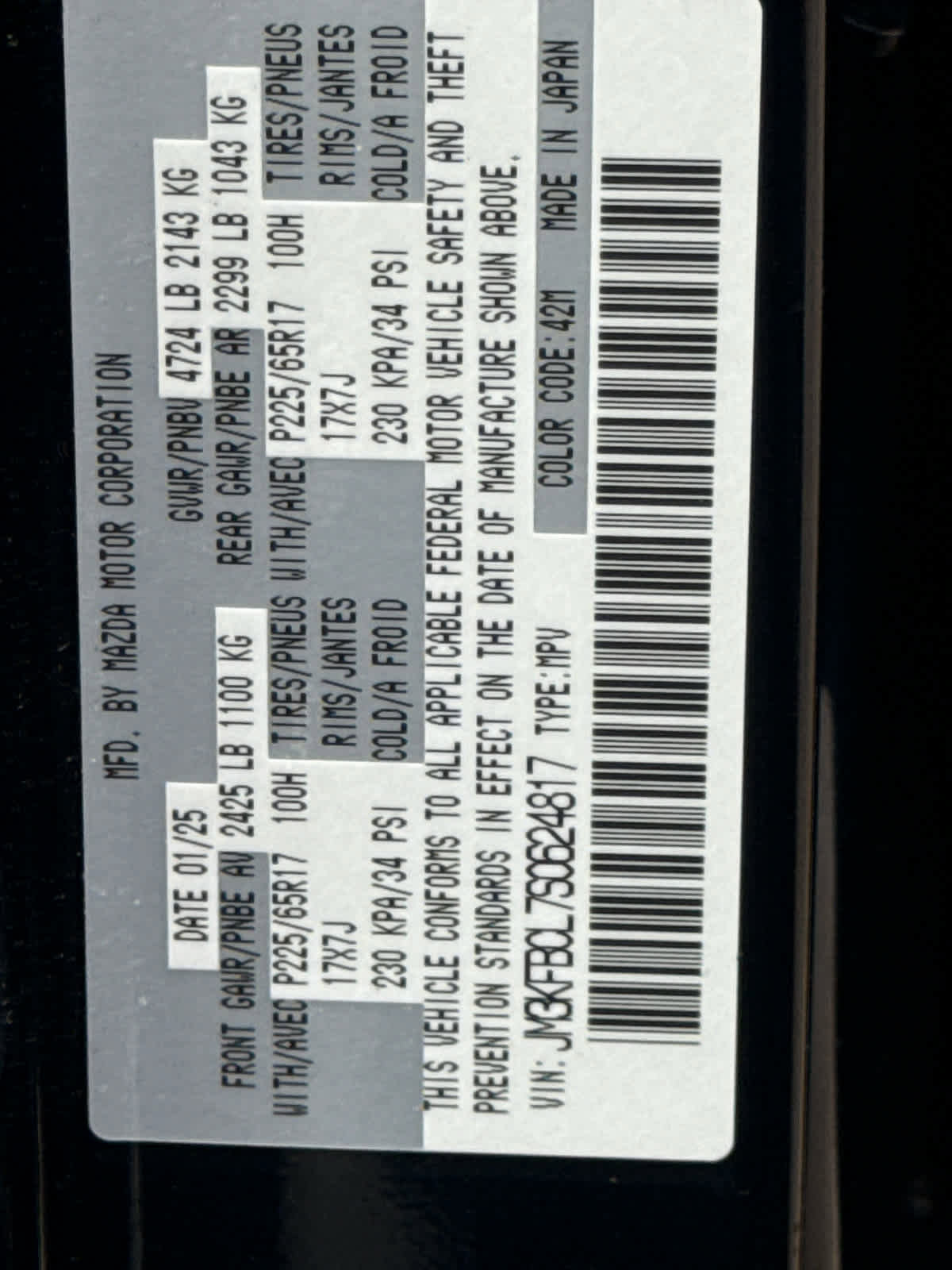 Certified 2025 MAZDA CX-5 AWD 2.5 S image 22